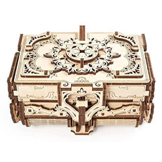 Antique, Box, Mechanical, Wooden