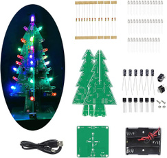 diyelectroniccircuitkit, ledchristmastreepcb, led, Christmas