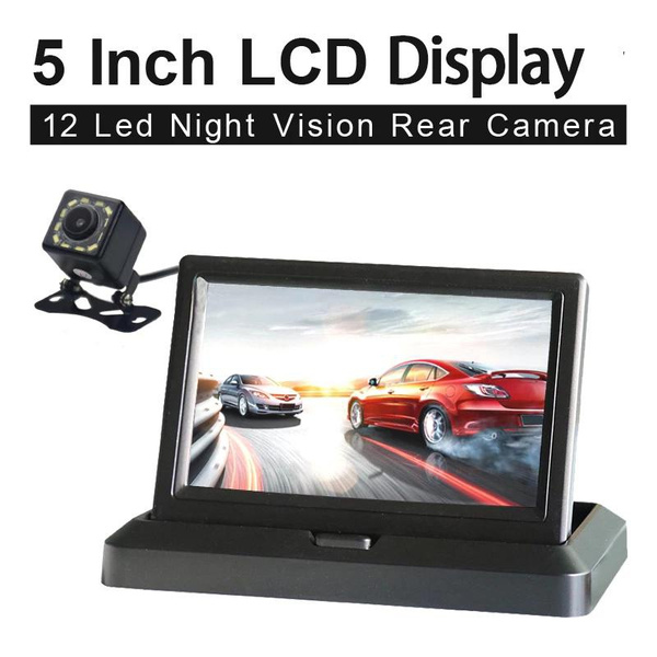 5 Inch Car Reverse Monitor with 12 LED Night Vision Car Rear View