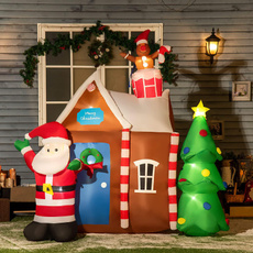 christmasinflatabledecor, led, inflatablesantatreehouse, house