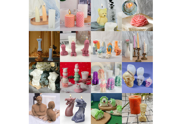 Candle molds Silicone Candle Mold DIY Candle Making Molds Candle Moulds