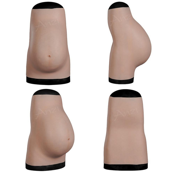 Dokier 8th Silicone Pregnant Belly 9 Months Fake Pregnant Belly Costume Maternity Belly