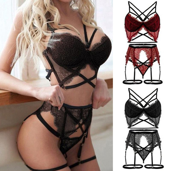 Fashion Sexy Lingerie Sensual Women＇s Underwear Erotic Lace Bra