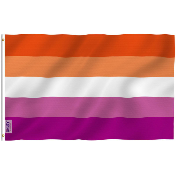 Anley Fly Breeze 3x5 Feet Sunset Lesbian Pride Flag - LGBT Les Sunset ...