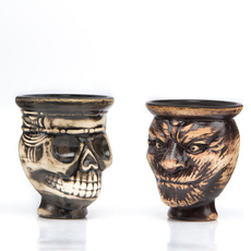 skull, hookahaccessorie, Pot, Ceramic
