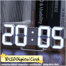 led, Home Decor, Clock, 3ddigitalclock