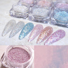 nail decoration, rainbow, nail stickers, Holographic