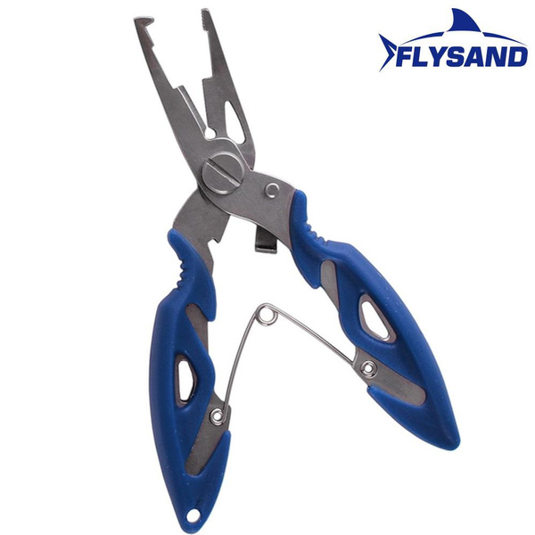 FLYSAND 1PC/2Pcs Angle Hook Remover Split Ring Opener Tackle Control  Fisherman Fish Plier Fly Line Wire Multi Tool Lure Bait Cutter Braid  Scissor Stonego Fishing Accessories