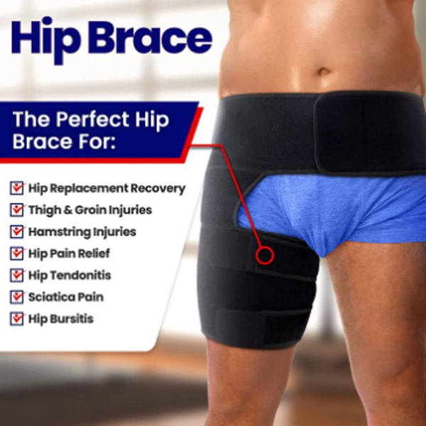 1Pc Hip Brace Thigh Compression Sleeve Hamstring Compression Sleeve & Groin  Compression Wrap Sports Anti-strain Hip Protector for Hip Pain Relief