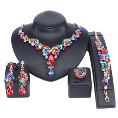 Wedding Accessories, wedding earrings, crystaljewelryset, necklace charm