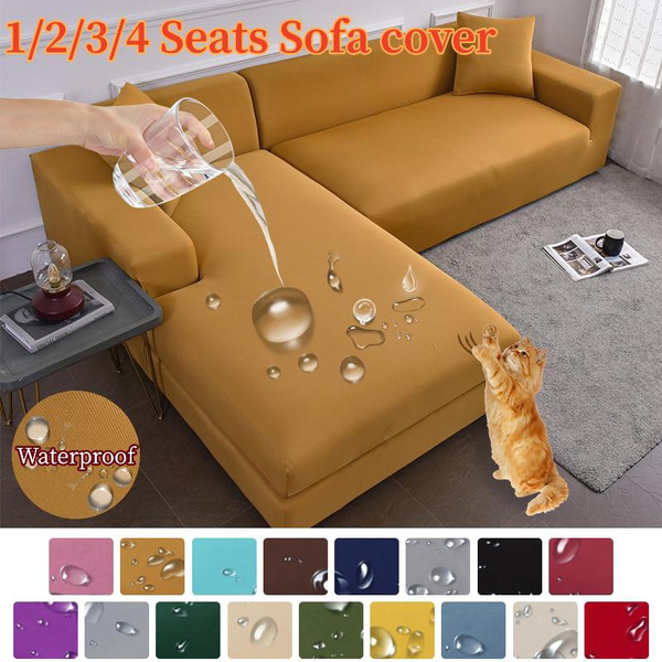 Waterproof Sofa Covers for Living Room Elastic Spandex Couch Cover Stretch Slipcovers L Shape