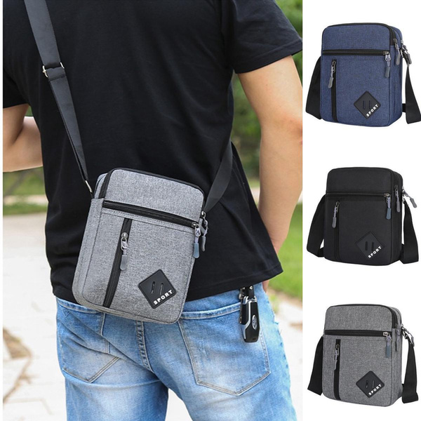 Men's Casual Light Waterproof Shoulder Cross Body Bag Wish