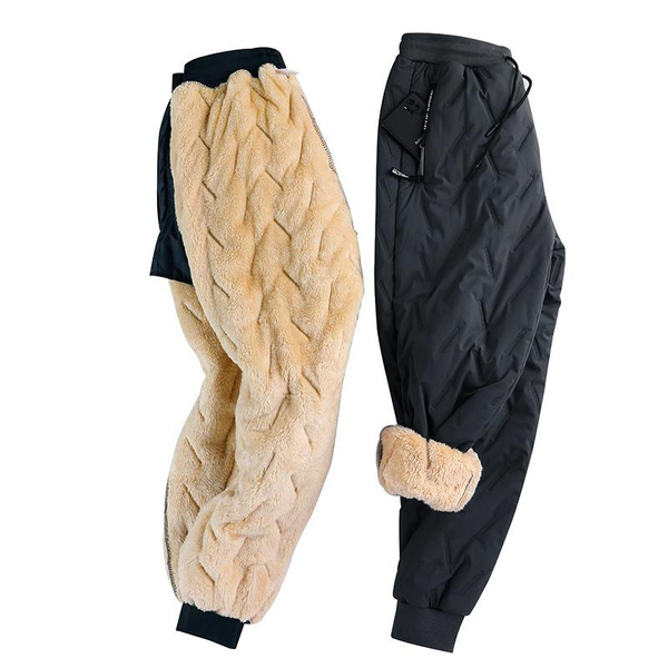  Men's Winter Trousers Thickened Warm Sweatpantd