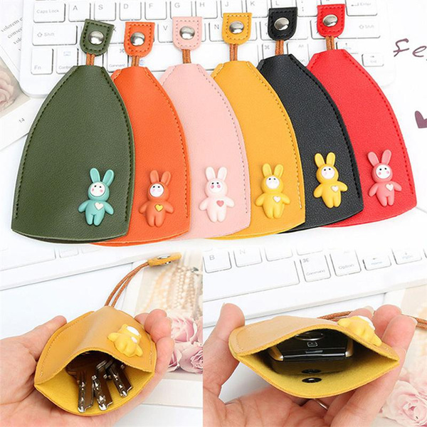 creative pull out cute large capacity car key case