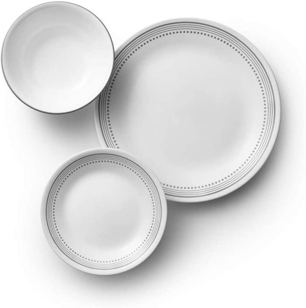 corelle vitrelle 8 piece dinner plates set