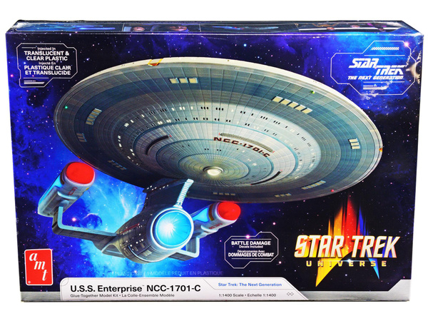 Skill 2 Model Kit U.s.s. Enterprise Ncc-1701-c Space Ship 