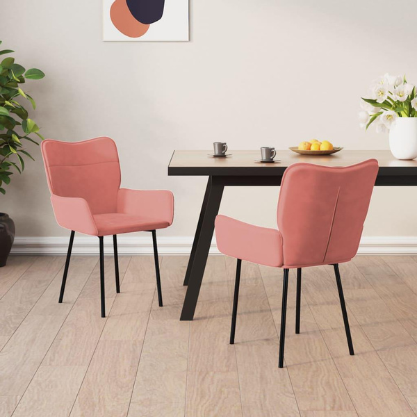 pink, Chair, velvet, diningchair