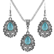 Turquoise, turquoisegemhookhangingear, Jewelry, vintage earrings