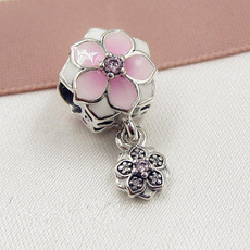 pink, Sterling, Jewelry, magnolia