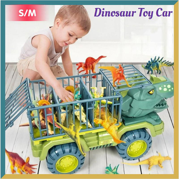 Children's Dinosaur Toy Car Large Engineering Vehicle Model Educational ...