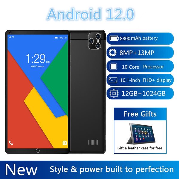 2022 Newest Android 12.0 WiFi Tablet PC 12 Inch Ten Core 5G 4G Network