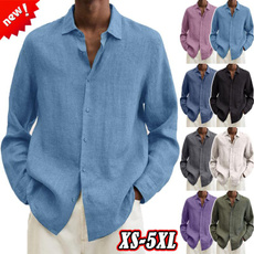 buttonupshirt, Plus Size, cottonlinen, Shirt