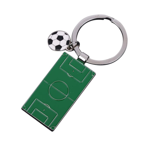 Men Football Field Soccer Key Chain Holder Playground Sports Souvenir
