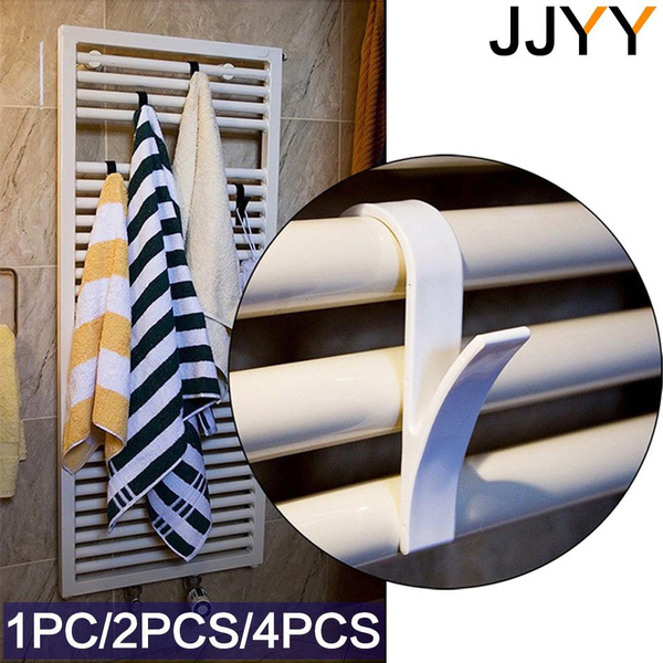 JJYY Kitchen Bathroom Hanger Clips Storage Racks White Hanger Heated ...