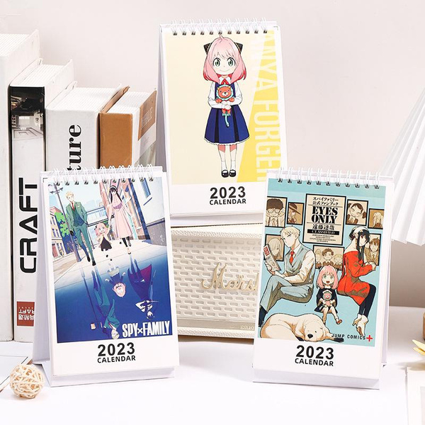 Cartoon Anime SPY X FAMILY 2023 New Year Table Calendar Chainsaw Man Cartoon Anime SPY X FAMILY 2023 New Year Table Calendar Chainsaw Man