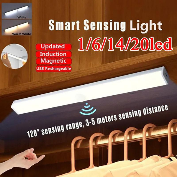 Bright Rechargeable Closet Lights LED Motion Sensor Night Lighting with ...
