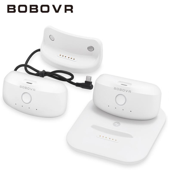 Bobovr B2 Dock Twin Charger Station Combo With 2 5200mah Battery Pack