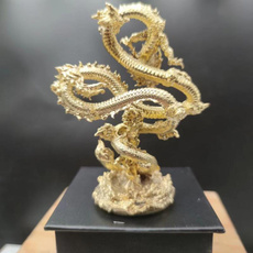 Brass, dragon fly, Decor, Statue