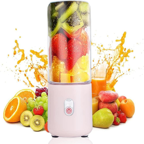 Mini Portable Blender With USB Rechargeable 6 Blades Mini Fruit Juice Mixer