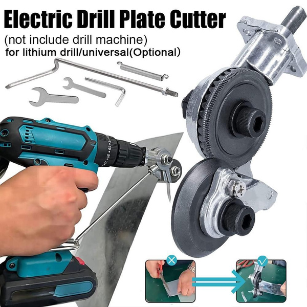 1Pc Metal Nibbler Drill Attachment, Electric Drill Shears, Electric