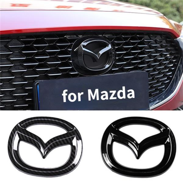 ABS Car Front Grille Emblem Rear Trunk Badge Sticker Declas for Mazda ...