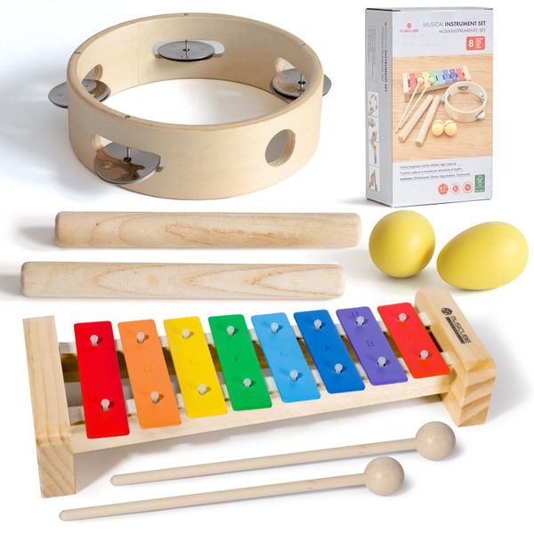 8 Pcs Percussion kit for Child Musical Instrument Toys Set for Kids