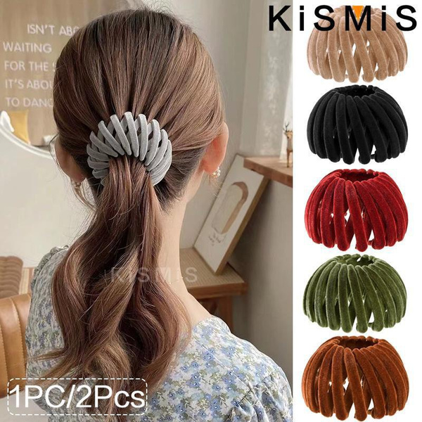 KISMIS 1Pc/2Pcs New Korean Style Bird Nest Hair Claw Clips Horsetail ...