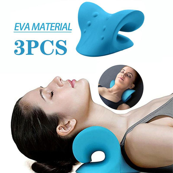 Cervical Neck Shoulder Stretcher Massage Pillow Traction Device Muscle