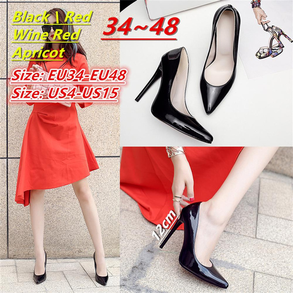 Women's Fashion Spring Party Wedding Dress Pumps High Heels Pointed Toe ...