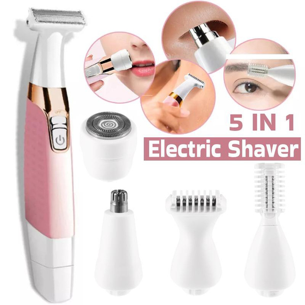 Electric Razor for Women, 5 in 1 Women Electric Shaver Bikini Trimmer