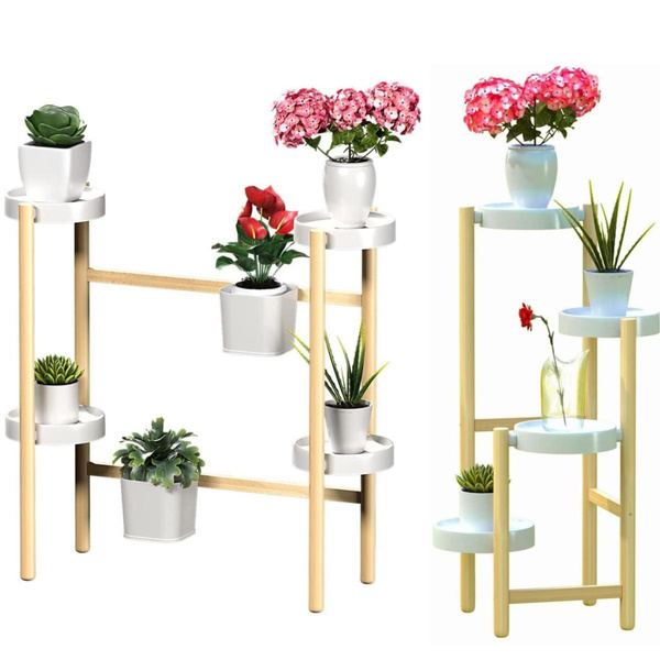 WTZ Plant Stand Indoor, Bamboo Plant Shelf, 4/6 Tier Tall Plant Stand