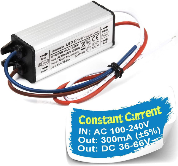 Chanzon LED Driver 300mA (Constant Current Output) 36V-66V (In100-240V ...