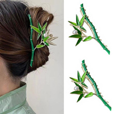 greenbamboo, girlstylingdecorative, Elegant, hairclaw