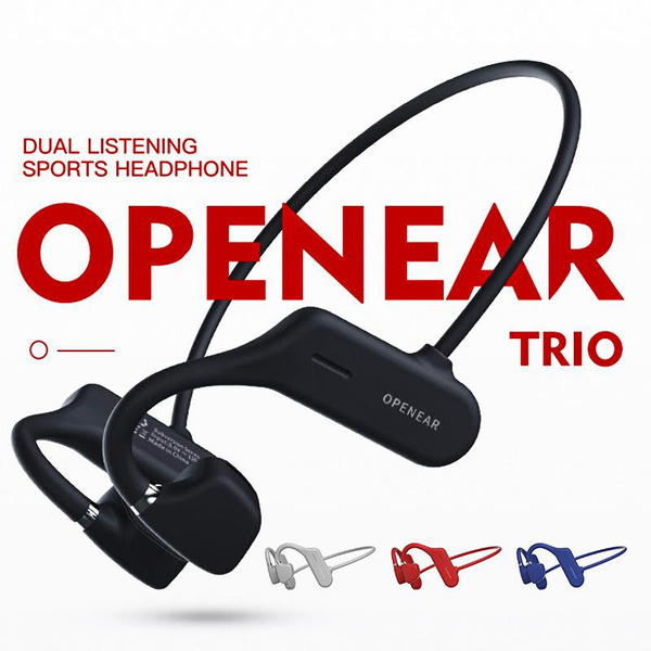 AS4 Bone Conduction Headphones Not Inear Headset Wireless Bluetooth