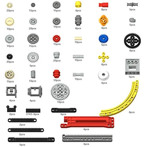 DIY Parts Differential Gearbox Gear Compatible with Technic Car Set ...