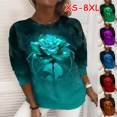 Tops & Tees, Plus size top, Cotton T Shirt, long sleeved shirt