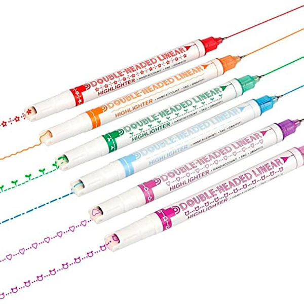 Dual Tip Curve Pens Highlighters Flownwing Flair Pens That Make Designs ...