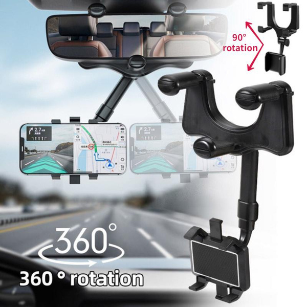 Car Phone Holder Mount, 360 Degrees Free Rotate Adjustable Suspension
