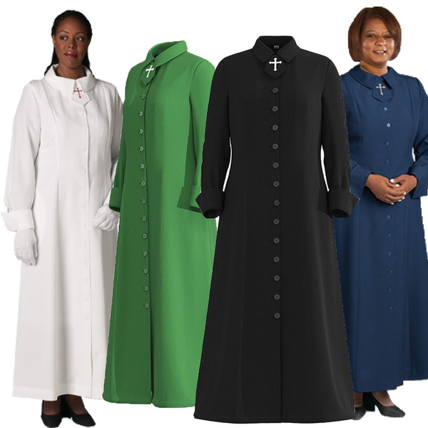 Women s cassock choir cassock minister robe clergy pulpit liturgical wish
