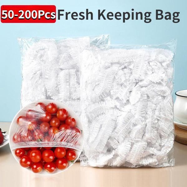 Disposable Food Cover Plastic Food Bag Elastic Wrap Food Lid Bowl